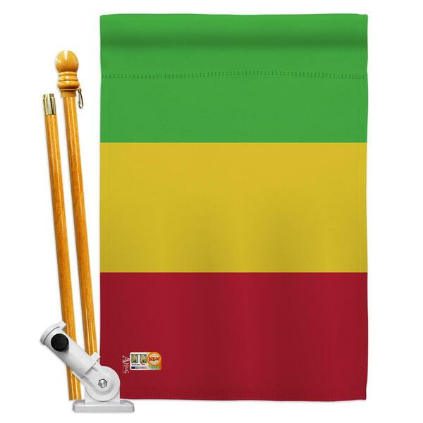 Cosa 28 x 40 in. Mali Flags of the World Nationality Impressions Decorative Vertical House Flag Set CO4124716